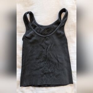 Black Ribbed Brandy Melville Tank Top